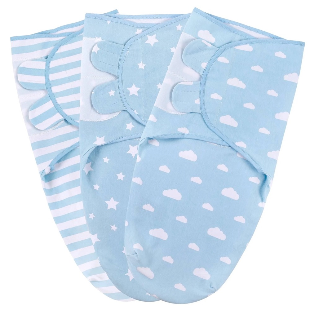 3 Mama Cheetah NB Swaddles 7-14 lbs S/M Sz 0-3 Months
